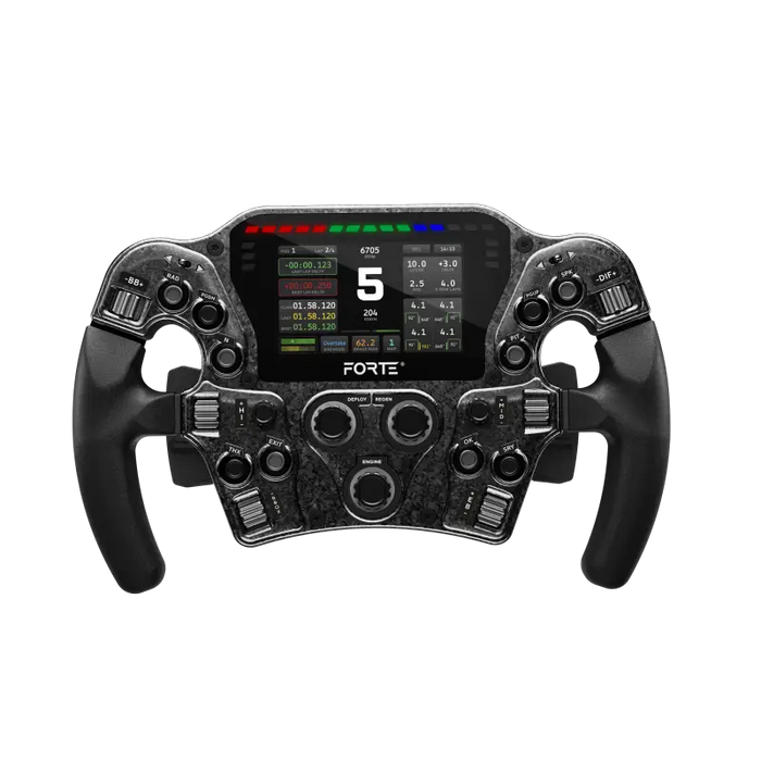 Asetek SimSports Forte® Formula Pro Steering Wheel - Regular Handles - Button Box