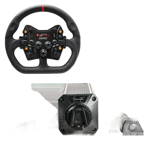 Asetek invecta 27NM Direct Drive GT Bundle - GT D-shape Leather Wheel