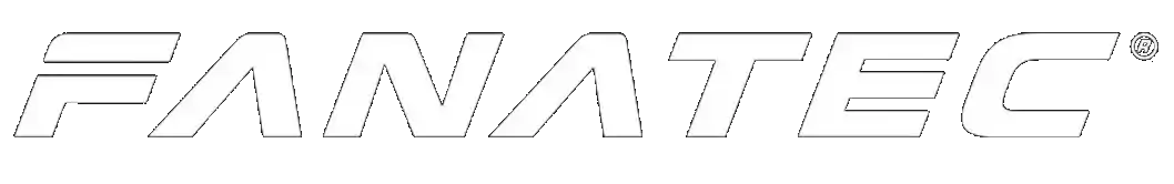 The Fanatec logo with a checkered background.