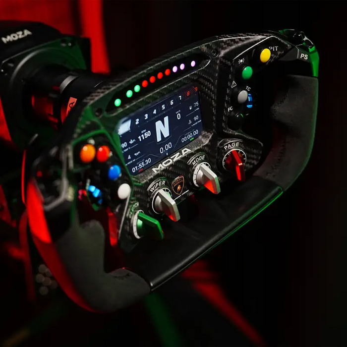 Moza Racing Automobili Lamborghini Squadra Corse Essenza SCV12 Sim-Racing Steering Wheel - Steering Wheel
