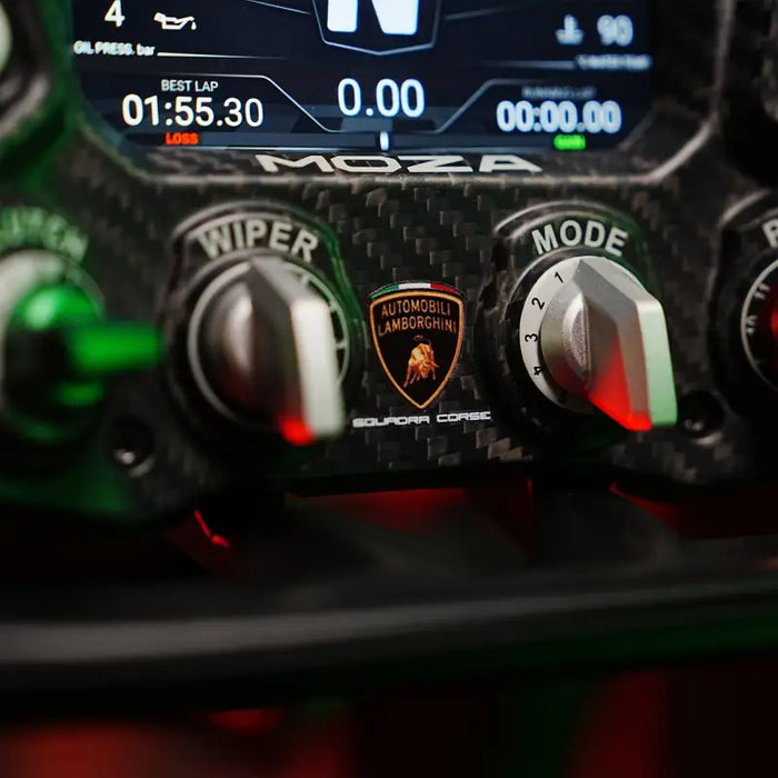 Moza Racing Automobili Lamborghini Squadra Corse Essenza SCV12 Sim-Racing Steering Wheel - Steering Wheel