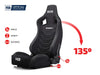 Next Level Racing ERS4 Elite Reclining Seat - Fabric & SimAero Mesh Edition - Seat