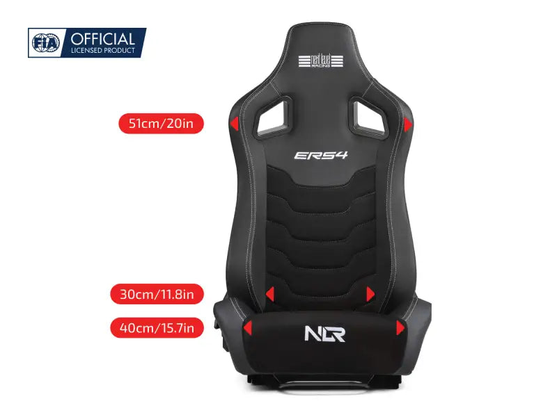Next Level Racing ERS4 Elite Reclining Seat - PU Leather & Suede Edition - Seat
