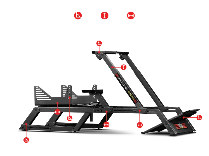 Next Level Racing F-GT Formula and GT Simulator Frame Only - gt mode