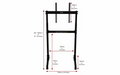 Next Level Racing - Free Standing Single Monitor stand - size