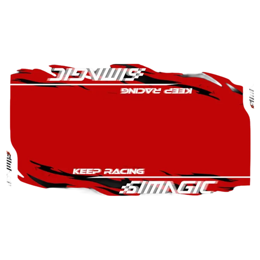 Simagic Floor Mat – Black / Red - Floor mat