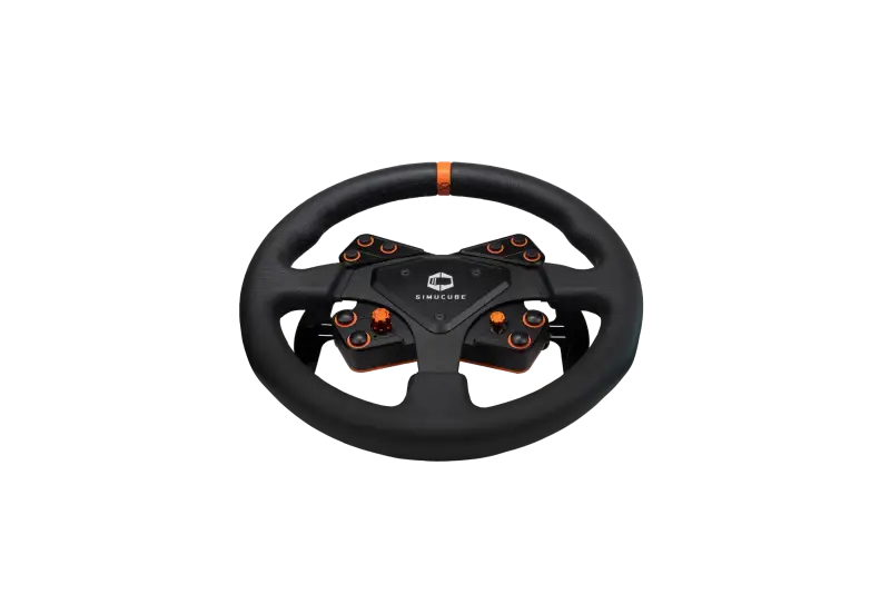 Simucube Tahko Round-23 Wheel Orange and Black Edition - Steering Wheel