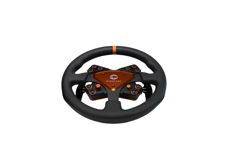 Simucube Tahko Round-23 Wheel Orange and Black Edition - Steering Wheel