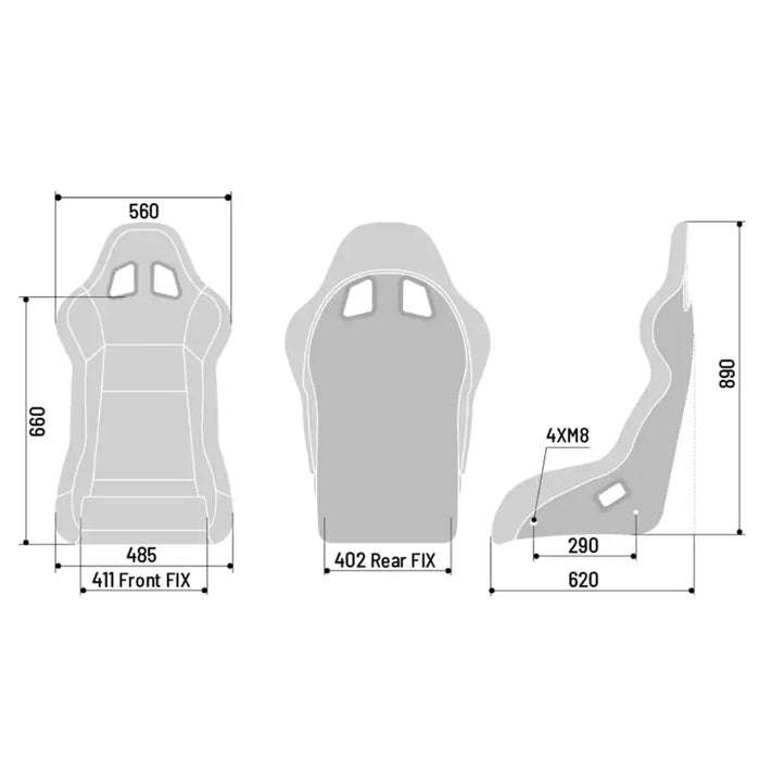 SPARCO EVO QRT FIA SEAT - Black - Bucket seat