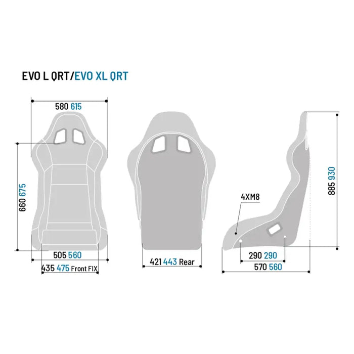 SPARCO EVO QRT FIA SEAT - Black - Bucket seat